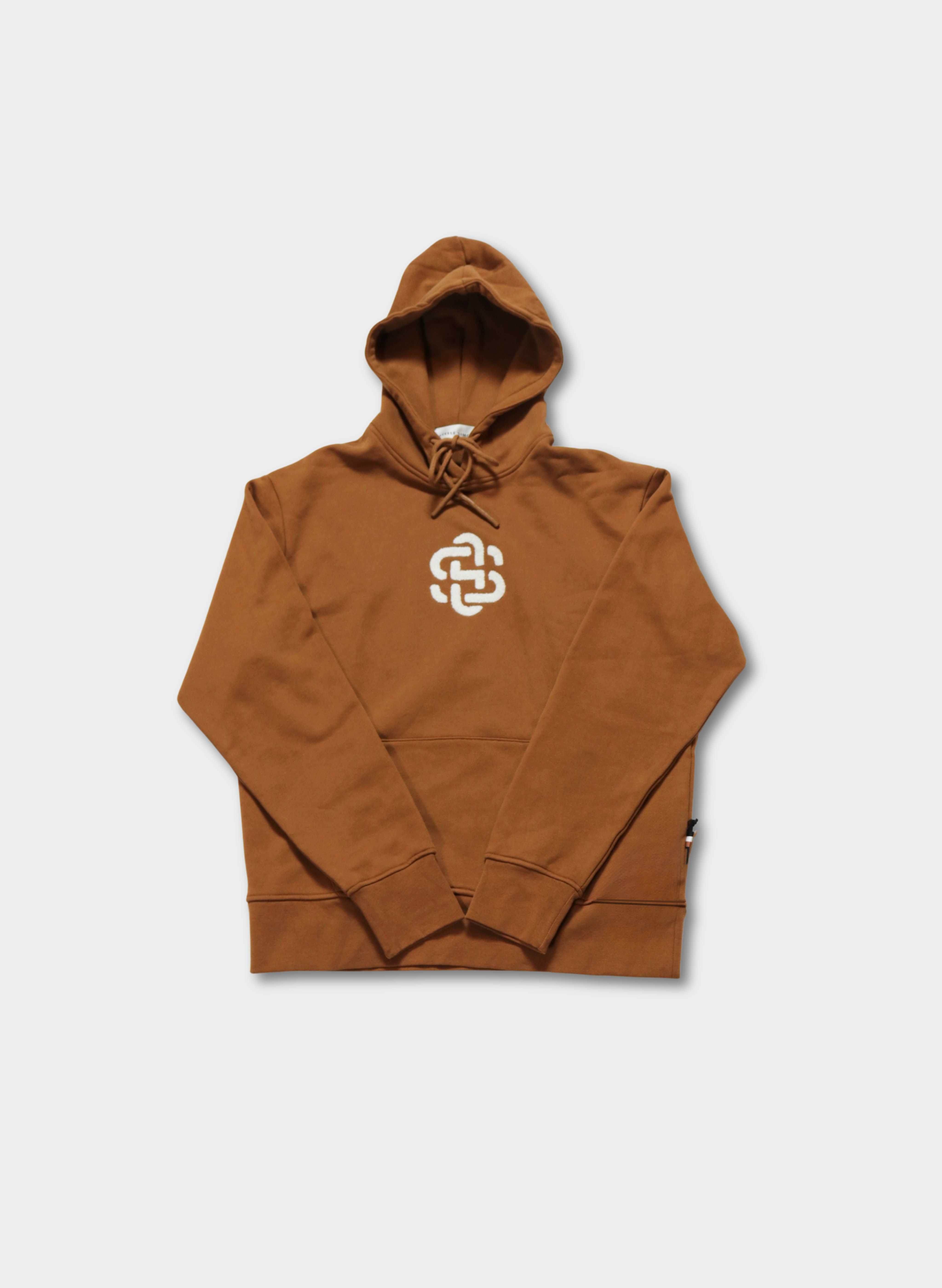 Weighted Cotton Emblem Hoodie (Copper)